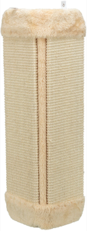 Pisici - Placa de Zgariat de Colt cu Sisal Bej, 32 x 60 cm