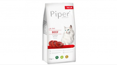 Hrana Uscata Pisici - Piper Adult Cat hrana uscata, vita, 3 kg