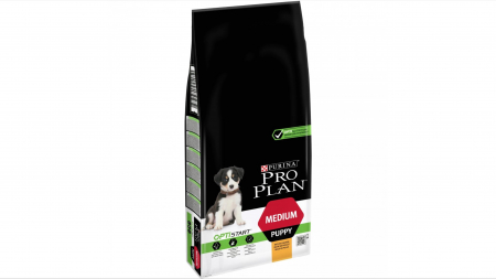 Caini - Pro Plan OptiStart Medium Puppy Chicken, 12 kg