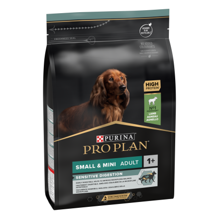 Pro Plan caine si pisici - Pro Plan OptiDigest Small & Mini Adult Sensitive Digestion Lamb, 3 kg