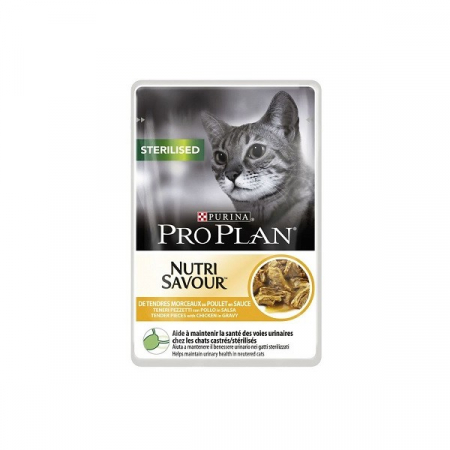 Promotii - Pro Plan Sterilised Nutrisavour Sos cu pui , 85 g