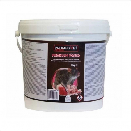 Fitosanitare - Prokum pasta pentru soareci si sobolani la galeata, 3 kg