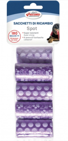 Igiena Catel - Pungi igienice pentru caini - set 9 role x 20 buc. - Mov