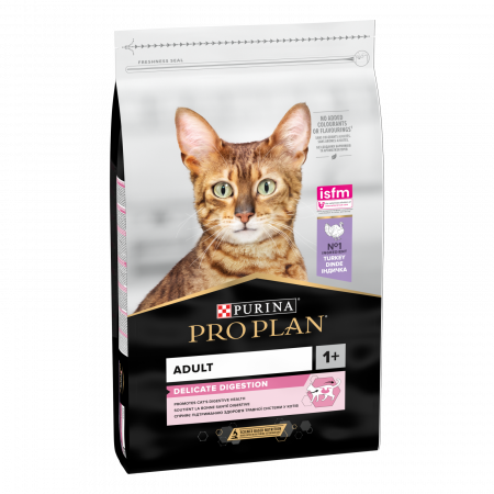 Hrana Uscata Pisici - PURINA PRO PLAN Delicate Adult Optidigest cu curcan - 1,5 kg