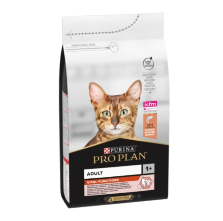 Hrana Uscata Pisici - PURINA PRO PLAN ADULT Vital Functions, bogat în somon, hrană uscată pentru pisici 1.5 kg