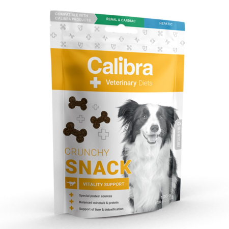 Diete veterinare caini - Calibra VD Dog Crunchy Snack Vitality Support 120 g