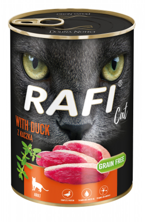 Pisici - RAFI hrana umeda pentru pisici,  Pate cu rata 1x400 g