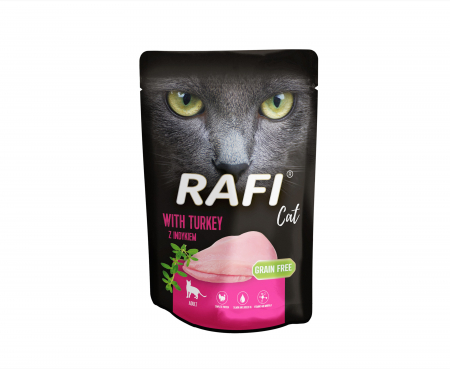 Pisici - RAFI hrana umeda pentru pisici,  Pate cu Curcan 1x100 g