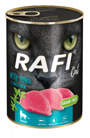 Pisici - RAFI hrana umeda pentru pisici sterilizate,  Pate cu ton 1x400 g