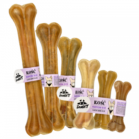 Recompense delicioase - Recompensa os clasic bone din piele de vita - 10 cm