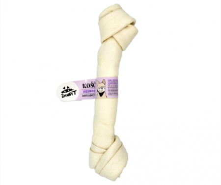 Caini - Recompensa os innodat din piele de vita alb - 30 cm