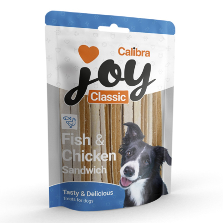 Super Reduceri - Recompense caini, Calibra Joy Dog Classic Fish&Chicken Sandwich 500 g