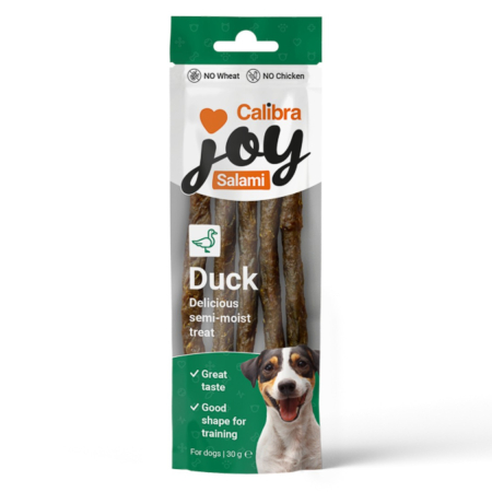 Recompense delicioase - Recompense caini, Calibra Joy Dog Salami Duck 30 g