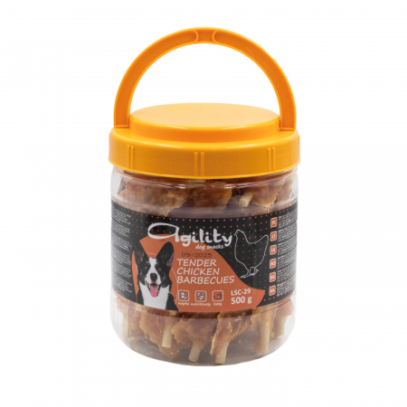 Recompense delicioase pentru caini Agility, semi-baton de calciu cu pui, 500g [1]