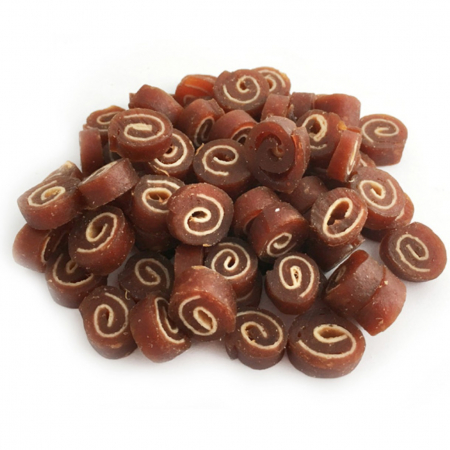 Recompense delicioase pentru caini Agility LSD-18, rulouri cu rata si cod 500g [1]
