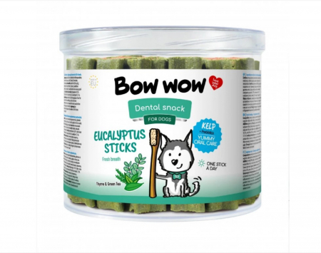 Caini - Recompense delicoase pentru caini Bow Wow, betisoare de eucalipt, 30 buc