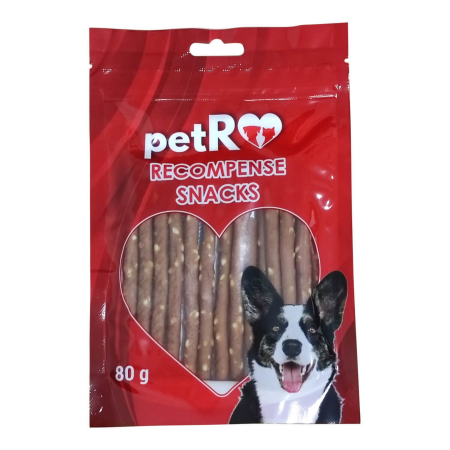 Caini - Recompense Bete din pui si orez, 80 gr petRO