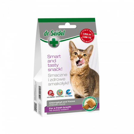 Pisici - Recompense pentru Respiratie proaspata, pisica, Dr. Seidel, 50g