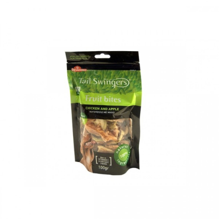 Caini - Recompense pentru caini felii de mar si pui Tail Swingers 100 g