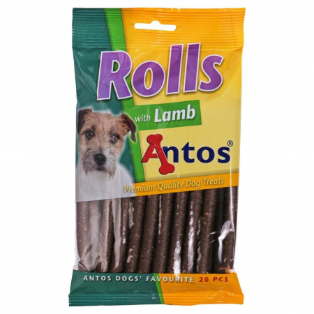 Caini - Recompense pentru caini Antos Rolls Lamb 20 bucati