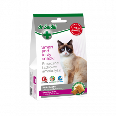 Pisici - Cat Snack pentru sanatatea ficatului, Dr. Seidel, 50 g