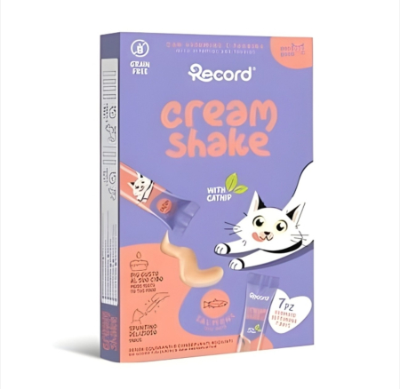 Recompense Delicioase - Recompense pisici - Cream Shake pentru pisici - Somon - 7 x 12 g