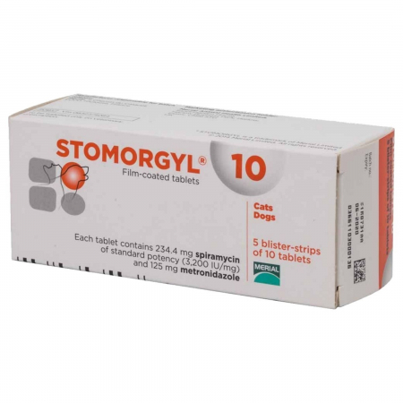 Antibiotice Orale - Stomorgyl 10 mg/ 1 comprimate