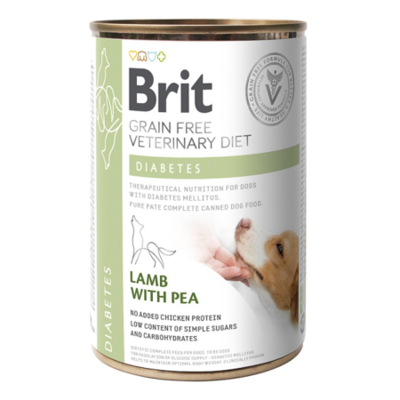 Caini - Brit GF Veterinary Diets Dog Can Diabetes 400 g