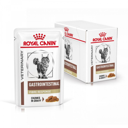Pisici - Royal Canin Gastro Intestinal Fibre Cat in sos, 12 x 85 g