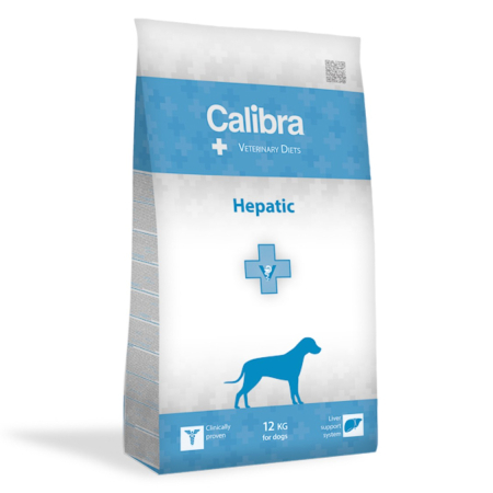 Diete veterinare caini - Hrana uscata dietetica pentru caini Calibra VD Dog Hepatic 12 kg