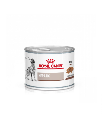 Diete veterinare caini - ROYAL CANIN Hepatic, XS-XL, dieta veterinara, conserva hrana umeda caini, suport hepatic, (pate), 200 g