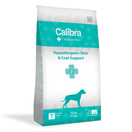 Diete veterinare caini - Hrana uscata dietetica pentru caini Calibra VD Dog Hypoallergenic Skin & Coat Support 2 kg