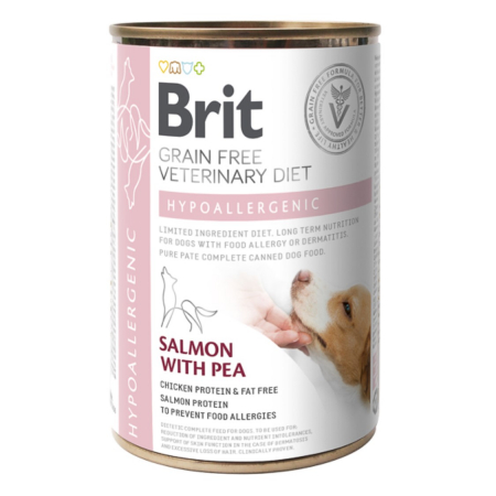 Caini - Brit GF Veterinary Diets Dog Can Hypoallergenic 400 g