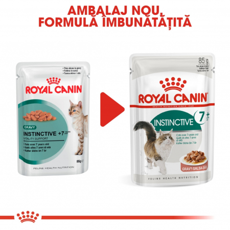 Royal Canin Instinctive 7+, plic hrană umedă pisici, (în sos), 1x85g [6]
