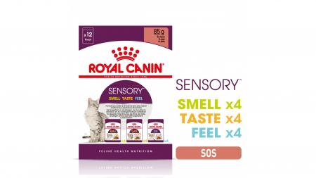 Royal Canin Sensory, pachet mixt, hrană umedă pisica, stimularea simțurilor (în sos), 12 x 85g [0]