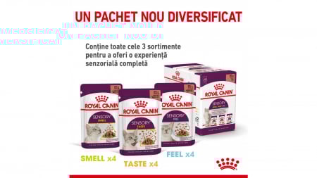 Royal Canin Sensory, pachet mixt, hrană umedă pisica, stimularea simțurilor (în sos), 12 x 85g [7]