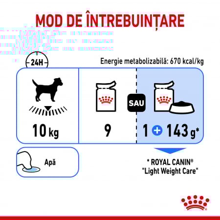 Royal Canin Light Weight Care Adult hrana umeda caine, limitarea cresterii in greutate (pate), 85 g [4]
