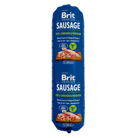 Hrana Umeda Caini - Salam pentru caini Brit cu Pui si Vanat 800 g