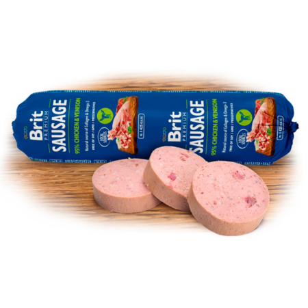 Salam pentru caini Brit cu Pui si Vanat 800 g [1]