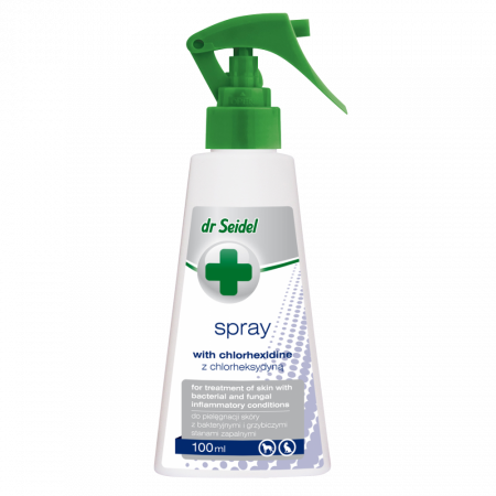 Dermatologice Pisici - Dr. Seidel Spray Clorhexidina 4%- 100 ml