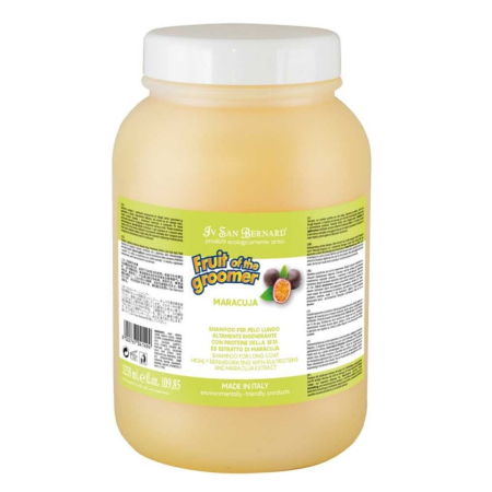 Sampoane si Balsamuri - Sampon pentru par lung Iv San Bernard Maracuja, pentru caini si pisici, 3250 ml