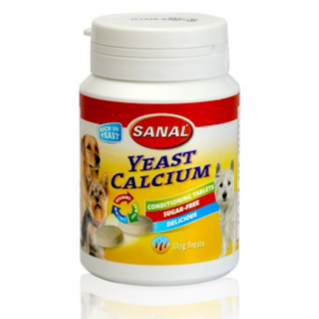 Suplimente nutritive, vitamine - Sanal Dog Yeast Calcium 75 g