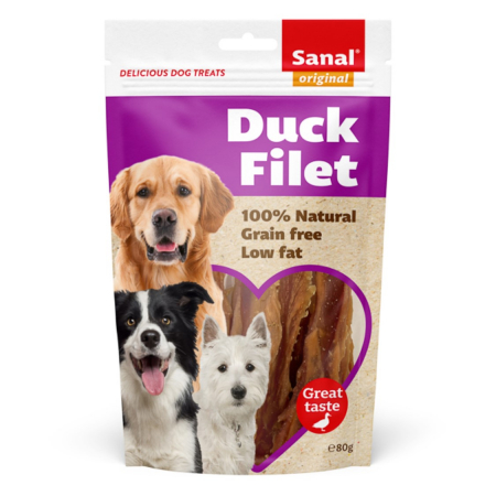 Super Reduceri - Sanal Dog Duck Fillet Doypack 80 g
