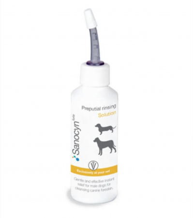Caini - Sanocyn solutie de clatire preputiala la caini, 50ml