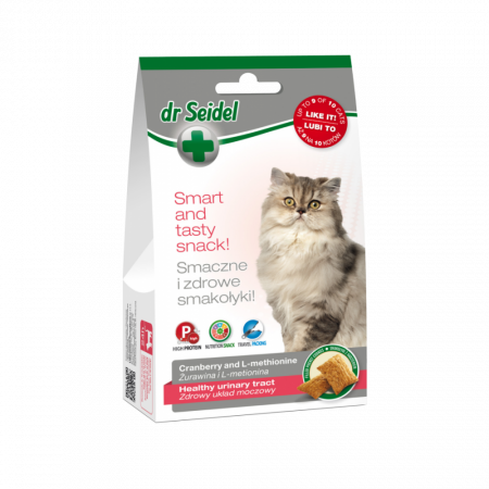 Pisici - Snack pentru santatea tractului urinar, Dr. Seidel, pentru pisici, 50 g