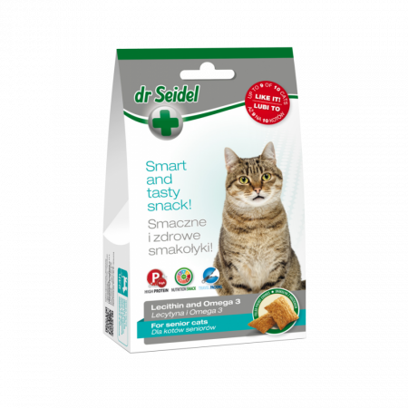 Pisici - Snack pentru seniori, Dr. Seidel, pentru pisici, 50 g