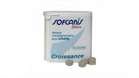 Suplimente nutritive, vitamine - Sofcanis Felin Croissance, 50 comprimate