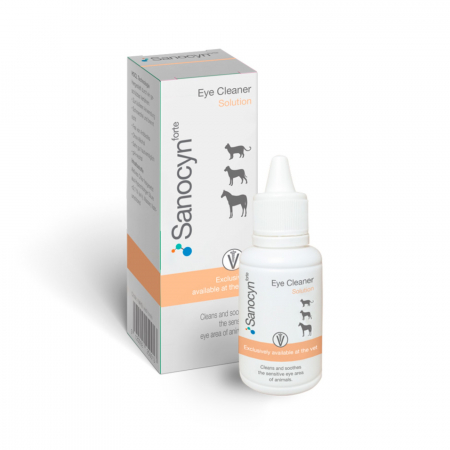 Caini - Sanocyn solutie pentru curatarea ochilor la caini si pisici, 50ml