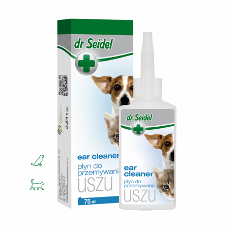ORL Caini - Solutie otica pentru igiena auriculara, Dr. Seidel, Uszu, 75 ml