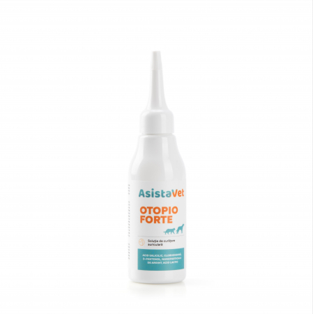 ORL Caini - Solutie antiseptica de curatare urechi cu clorhexidina Otopio Forte 75 ml